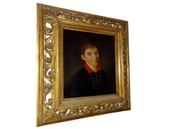 Muzeális értékű eredeti olajfestmény gróf Wartenslében nagyszerű portréja (1814)