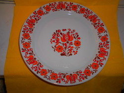 Alföldi retro porcelán fali tányér- népies minta-szép állapotú 23,5 cm