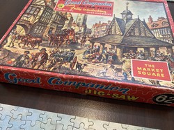 Régi angol Good Companion puzzle 1950 -es évekből képen látható állapotban