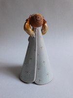 Ceramic craftsman with christmas bell / carriage
