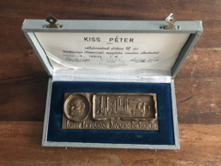Lenin metallurgical works walnut - plaque, gift box, ID