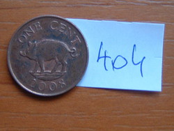 Bermuda 1 cent 2008 wild boar # 404
