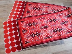 Retro polka dot silk scarf