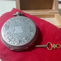 Tissot, silver case pocket watch