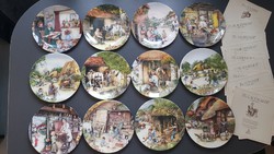 Old country crafts complete with decorative plate series