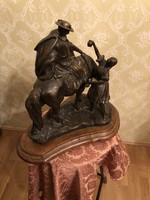 Folk life, equestrian bronze statue, shepherd, shepherd. Maybe maugsch