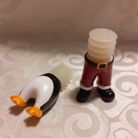 Santa and penguin Christmas, festive gift stopper, stopper