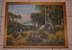 Multi-shaped hunter painting