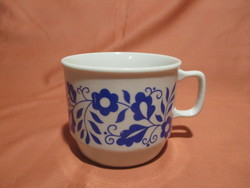 Kék virágos Zsolnay bögre, csésze