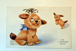 Régi képeslap Karácsony  M. Knight & A.E. Kennedy