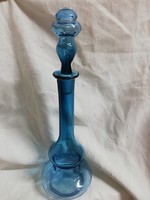 Kobalt kék likőrös üveg ritka forma