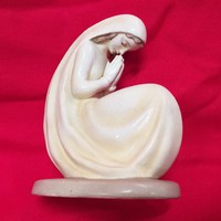 Ritka Német,Germany M.I. Hummel Goebel 1935-1949 TMK 1,Imádkozó Madonna Porcelán Figura.