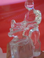 Svéd kosta tömör kristály üvegből készült mester ember kovács mester csodálatosan kidolgozott