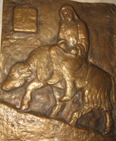 Ferenc Medgyessy / 1881-1958 /: bronze mural of Sándor Kőrös