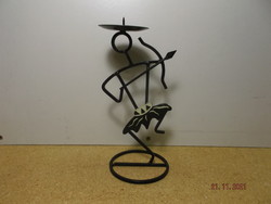 Old iron shaped candle holder --- 4 ---