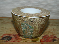 Goebel gilded candle holder