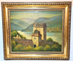 Réti Mátyás - "Salamon torony" című gyönyörű festménye