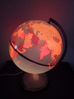Old illuminated globe 1967.