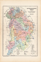 Pest - Pilis - Solt - Kiskun vármegye térkép 1904 (3), megye, Magyarország, eredeti, Kogutowicz