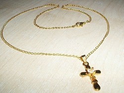 Cross crucifix gold gold filled necklace