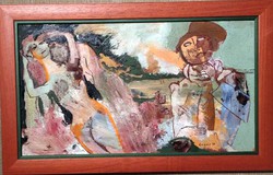 Gyula Sugár: daphne oil painting