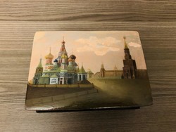 Nagyon ritka Orosz lakkdoboz cári pecséttel jelzett