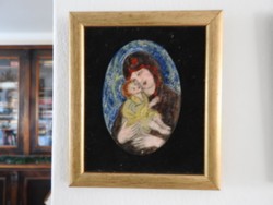 Great gy. Margaret: Virgin Mary with Your Baby - Fire Enamel Picture