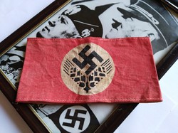 NSDAP náci, horogkeresztes Reichsarbeitsdienst (R.A.D.) karszalag