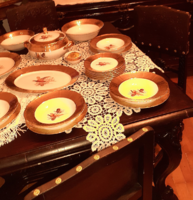 Dreamy festive pheasant tableware