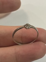 Ezüst 925 brilles gyönyörű gyűrű 18mm átmérő