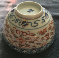 Kínai porcelán, rizsszemes egyedi festésű tálka