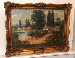 Frame for 70 X 50 cm picture in excellent condition with gift oil painting