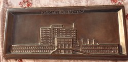 Karcag Hospital 1967 - large wall mural - signed