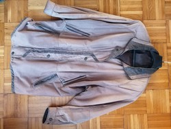 Férfi velúr bőr kabát eladó 44 - s ( XXL ) méretben !