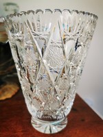 Old amphora with lead crystal vase