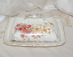 Beautiful antique ludwig wessel with imperial bonn hand painted cheese plate / serving lid