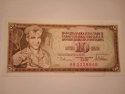 Unc  10  Dínár 1978 Jugoszlávia   ! ( 2 )