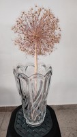 Unusual, fantastic design, rare Czech bohemian crystal vase