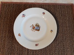 Zsolnay mese mintás gyerek tányér ajándék bögrével