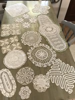 13 lace tablecloths in one.