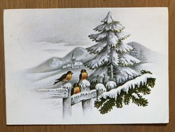 Aranyos Karácsonyi képeslap - Hatvany Józsefné másolat