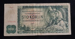 Csehszlovákia 100 Korona 1961 F.