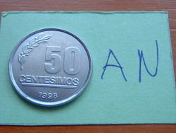 URUGUAY 50 CENTESIMOS 1998 (a) - Paris, France,General Artigas #AN