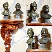 Ferenc József és Sissy, Wittelsbach Erzsébet magyar királyné bronz mell szobor