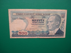 Törökország 500 Líra 1970