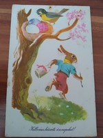 Régi képeslap,húsvéti üdvözlet, rajz: Gönczi Tibor