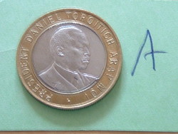 Kenya 10 shillings 1995 daniel toroitich arap moi, bimetal #a