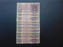 10 Pieces of 100 pengő 1930 banknote lot!