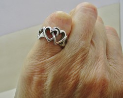 Különleges ezüst kisujj gyűrű