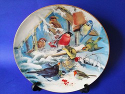 Bradex collectible decorative plate hutschenreuther of birds in winter series